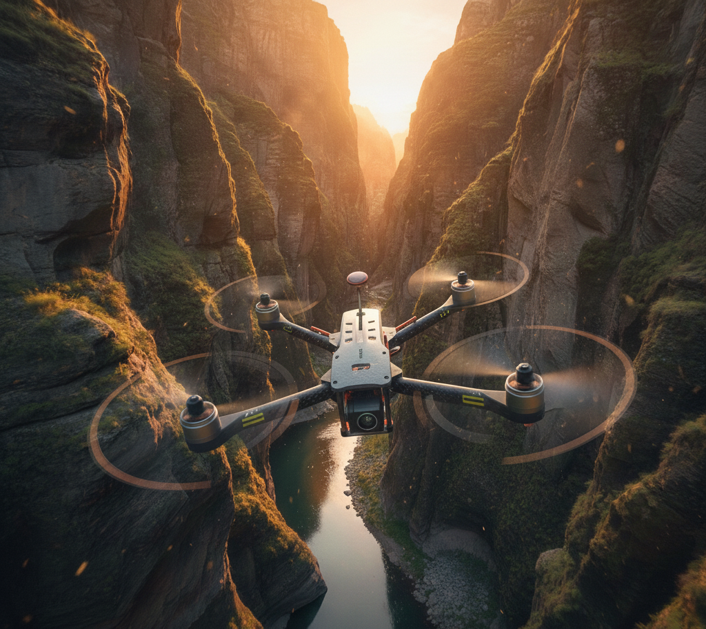 FPV drone uçuşu